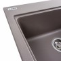 Гранітна мийка для кухні Platinum 5852 VESTA матова Дюна