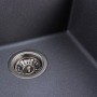 Гранітна мийка для кухні Platinum 4040 RUBA матовий сірий мусон