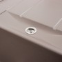 Гранітна мийка для кухні Platinum 7850 TROYA матова Дюна