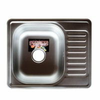 Кухонна мийка з нержавіючої сталі Platinum 5848 ДЕКОР (0,8/180 мм)