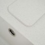 Гранітна мийка для кухні Platinum 7850 CUBE матова Біла в крапку