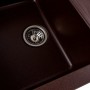 Гранітна мийка для кухні Platinum 7850 TROYA матова Мокко