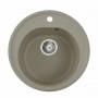 Гранітна мийка для кухні Platinum 510 LUNA матова Сафарі