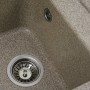 Гранітна мийка для кухні Platinum 4050 KORRADO матова Карамель