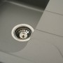 Гранітна мийка для кухні Platinum 7850 VERONA матова Сірий металік