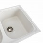 Гранітна мийка для кухні Platinum 7950 Equatoria глянець Білосніжна