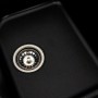 Гранітна мийка для кухні Platinum 7950 Equatoria глянець Чорний (Gold)
