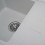 Гранітна мийка для кухні Platinum 6243 LIANA матова Біла в крапку
