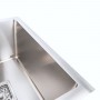 74*45 Мийка на дві чаші нержавійка монтаж під столешню Platinum Handmade HSB (квадратний сифон 3,0/1