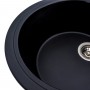 Гранітна мийка для кухні Platinum 5847 ONYX матова (чорна)