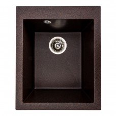 Гранітна мийка для кухні Platinum 4150 SOKIL матова (шоколад)