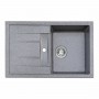 Гранітна мийка для кухні Platinum 7850 TROYA матова Антрацит