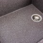 Гранітна мийка для кухні Platinum 8650 DIAMOND матова (мікс)