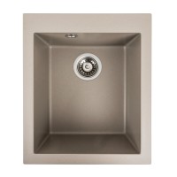 Гранітна мийка для кухні Platinum 4150 SOKIL матовий Титан