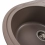 Гранітна мийка для кухні Platinum 7750 LIRA матова Дюна