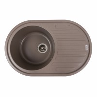 Гранітна мийка для кухні Platinum 7750 LIRA матова Дюна