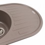 Гранітна мийка для кухні Platinum 7750 LIRA матова Дюна
