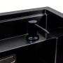 Кухонна мийка прихована чорна Platinum TZ 40*50