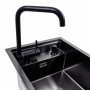 Кухонна мийка прихована чорна Platinum TZ 40*50