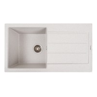 Гранітна мийка для кухні Platinum 7843 SOLID матовий Топаз