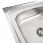 Кухонна мийка з нержавіючої сталі Platinum САТИН 6050 L (0,7/160 мм)