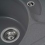 Гранітна мийка для кухні Platinum 7750 GAZZO глянець Сірий мусон