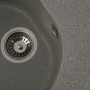 Гранітна мийка для кухні Platinum 510 LUNA матова Сіра
