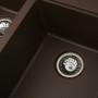 Гранітна мийка для кухні Platinum 7850 HARMONY матова Мокко
