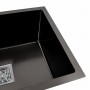 Кухонна мийка Platinum Handmade PVD чорна монтаж під столешню HSB (квадратний сифон 3,0/1,0)