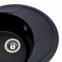 Гранітна мийка для кухні Platinum 5847 ONYX матова (чорна Gold)