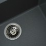 Гранітна мийка для кухні Platinum 5444 OASIS матова Сірий мусон