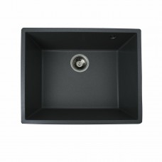 Гранітна мийка для кухні Platinum 5444 OASIS матова Сірий мусон