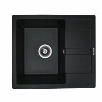 Гранітна мийка для кухні Platinum матова 5851 ARIA Чорна GOLD