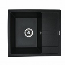 Гранітна мийка для кухні Platinum матова 5851 ARIA Чорна GOLD
