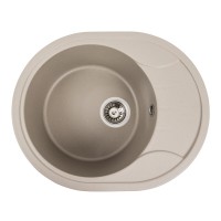 Гранітна мийка для кухні Platinum 5847 ONYX матовий Титан