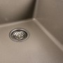 Гранітна мийка для кухні Platinum 9950 PANDORA матовий титан