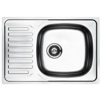 Кухонна мийка з нержавіючої сталі Platinum 7050 ДЕКОР (0,8/180 мм)