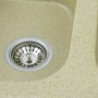 Гранітна мийка для кухні Platinum 7648W TWIN глянець Беж