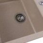 Гранітна мийка для кухні Platinum 7850 TROYA матова Сафарі