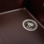 Гранітна мийка для кухні Platinum 6550 INTENSO матова Мокко