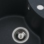 Гранітна мийка для кухні Platinum 480 TURAS матова Антрацит
