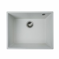 Гранітна мийка для кухні Platinum 5444 OASIS матова Білосніжна