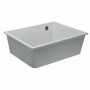 Гранітна мийка для кухні Platinum 5444 OASIS матова Білосніжна