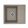 Гранітна мийка для кухні Platinum 5851 ARIA матова Карамель