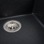 Гранітна мийка для кухні Platinum 5149 FIESTA матовий Карбон