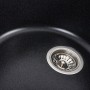 Гранітна мийка для кухні Platinum 7750 LIRA матовий Карбон