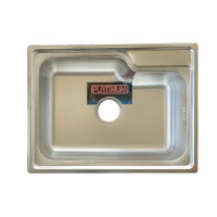 Кухонна мийка з нержавіючої сталі Platinum ДЕКОР 5845 (0,8/180 мм)