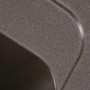 Гранітна мийка для кухні Platinum 4050 RUBY глянець Мокко
