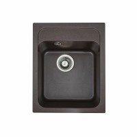 Гранітна мийка для кухні Platinum 4050 RUBY глянець Мокко