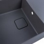 Гранітна мийка для кухні Platinum 7850 CUBE матова Сірий мусон